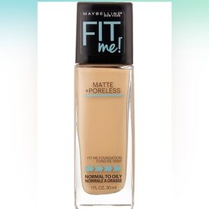 Maybelline Fit Me Matte + Liquid Foundation, 110 Porcelain, Oil-Free Foundation